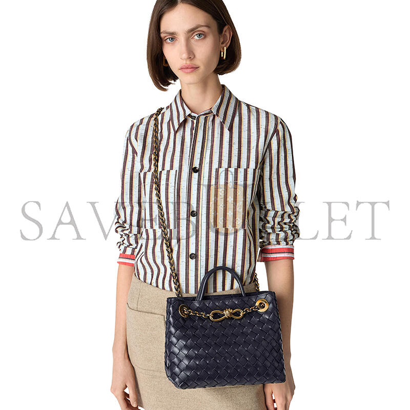 BOTTEGA VENETA SMALL ANDIAMO CHAIN NOCTURNAL 786008VCPP14184 (25*20*10cm)